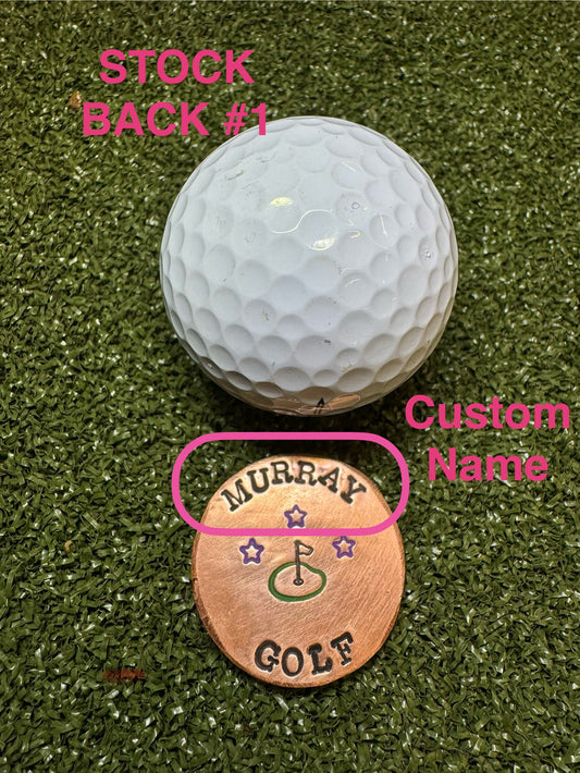 Sometimes Maybe Good – Hand Stamped Copper Golf Marker
